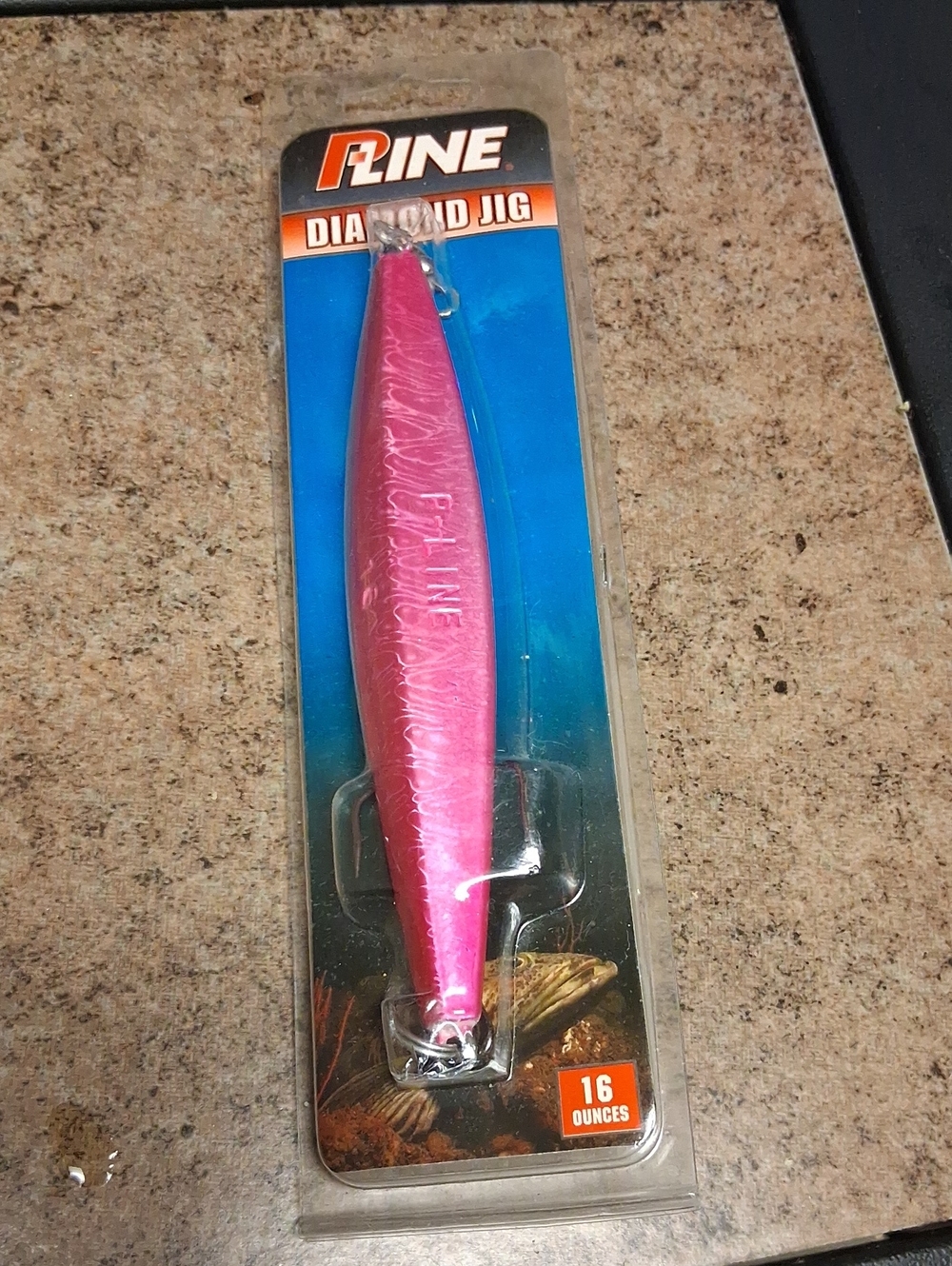Diamond Jig 16oz Pink Fishing Jig